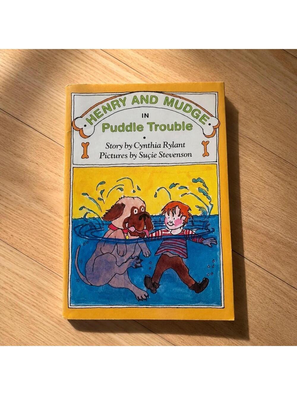 Henry and Mudge in Puddle Trouble Vintage Scholastic Cynthia Rylant 1987
